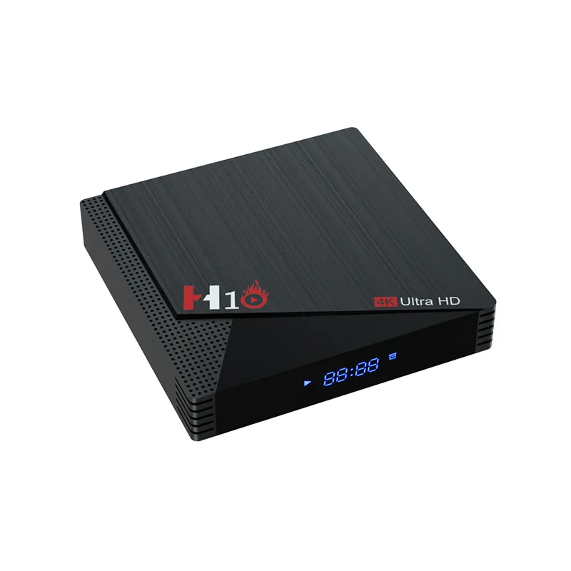 Factory Price LCD Digital Display 4K HD Internet Satellite Tv Box With H10 Smart Android 9.0 System Box Android Tv Decoder