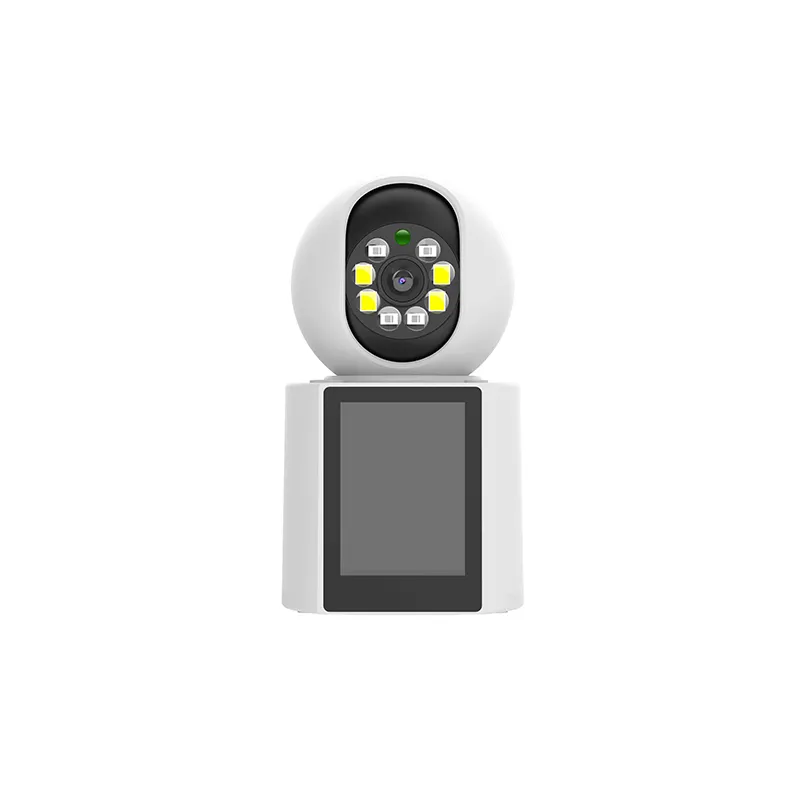 LCD Video Calling Network Camera 1080P Wireless Wifi Dual Light Full Color Motion Detection 2-Way Audio Cloud CCTV Camera