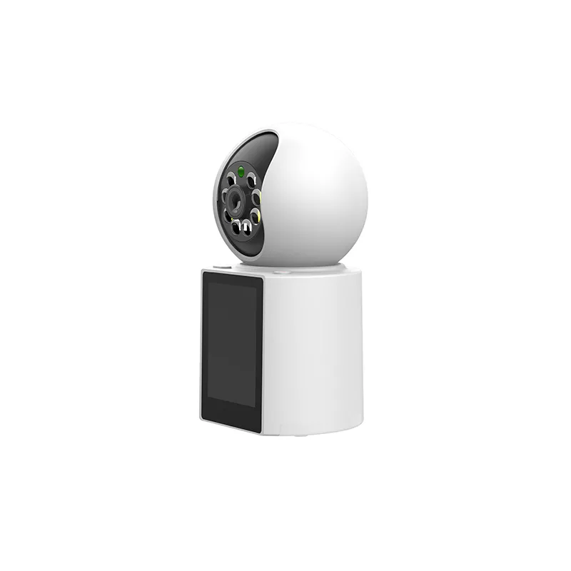 LCD Video Calling Network Camera 1080P Wireless Wifi Dual Light Full Color Motion Detection 2-Way Audio Cloud CCTV Camera
