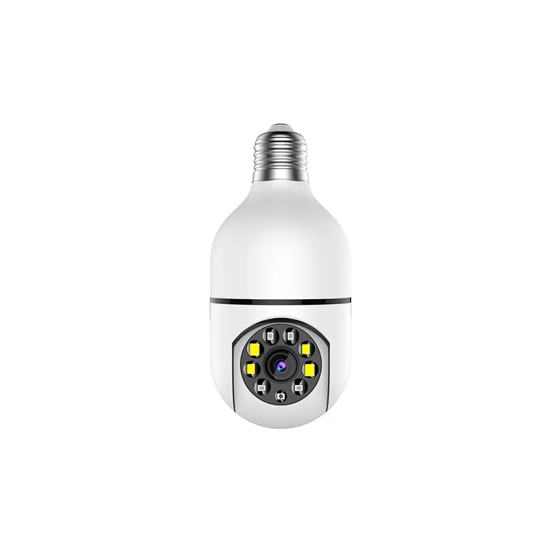Factory Sale ICam365 2MP 5G E27 Bulb Surveillance Camera Night Vision Full Color Automatic Tracking Indoor Security Monitor
