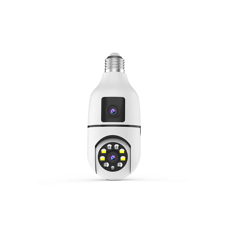5G Dual Wifi Smart Two Lens Wireless Security Camera 2MP Home Use Two Ways Audio P2P Remote Mini IP PTZ Socket Camera