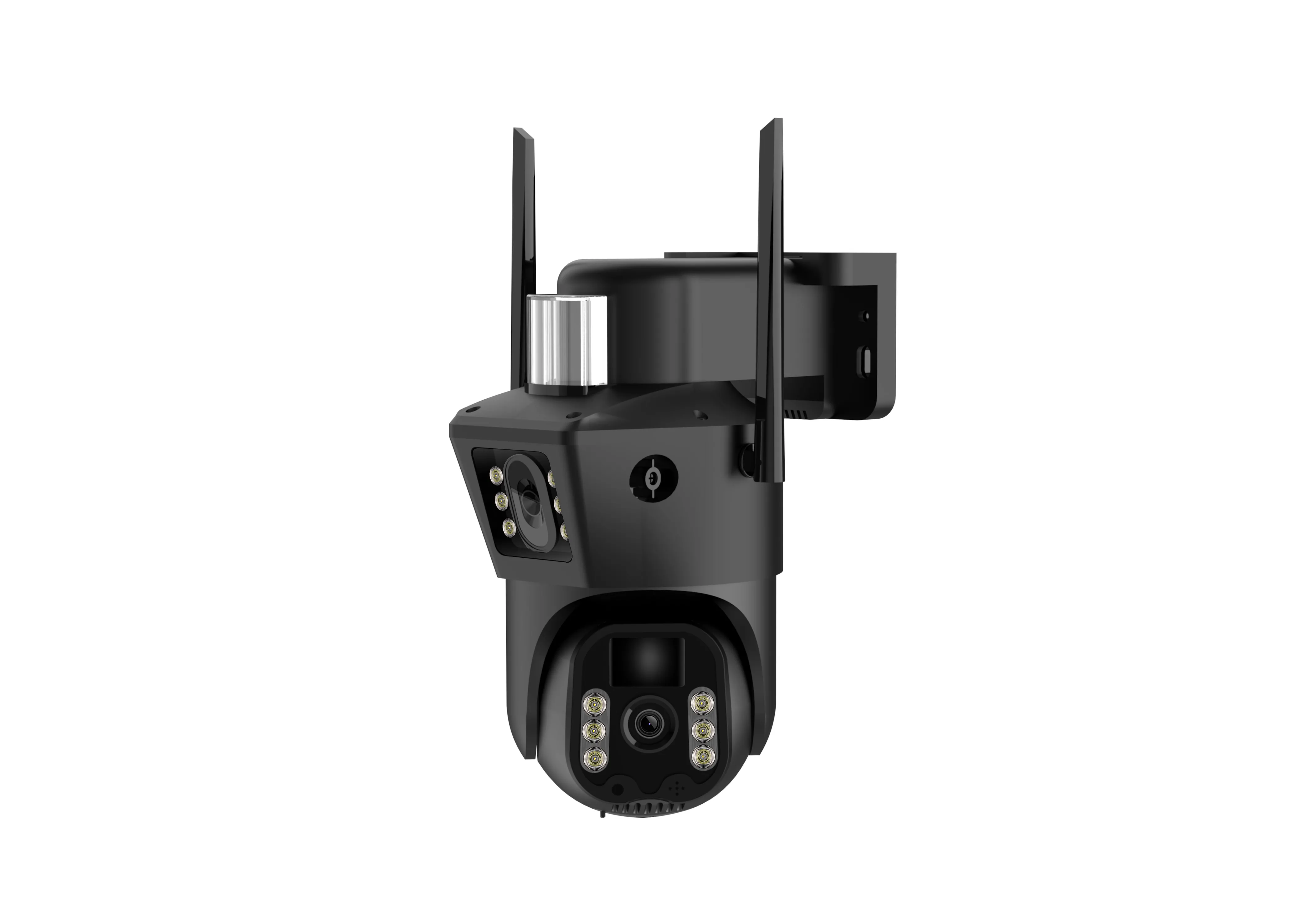 2.5-inch Binocular Camera with Night Vision - Dual Lens Security Camera for Indoor/Outdoor Monitoring