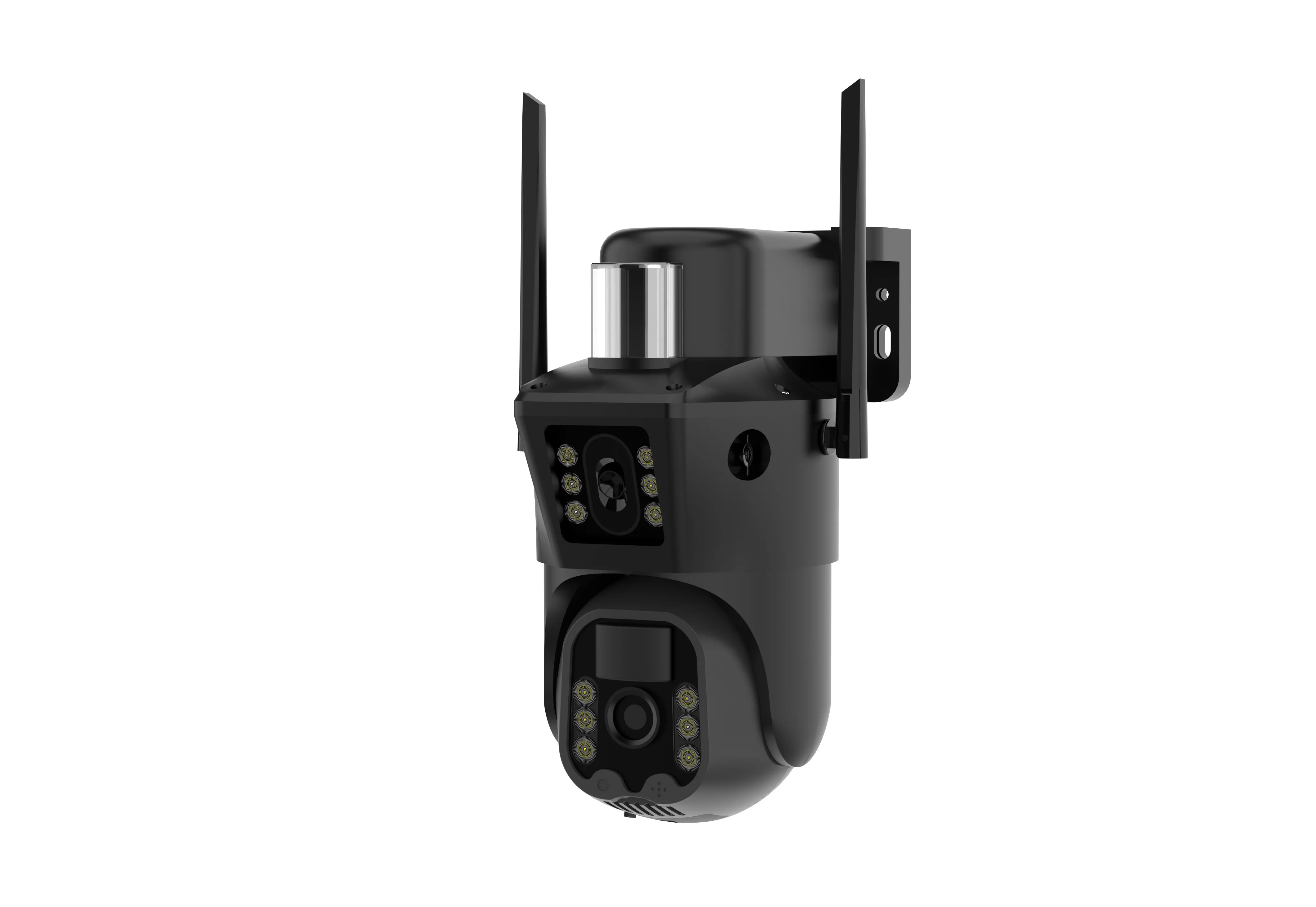2.5-inch Binocular Camera with Night Vision - Dual Lens Security Camera for Indoor/Outdoor Monitoring