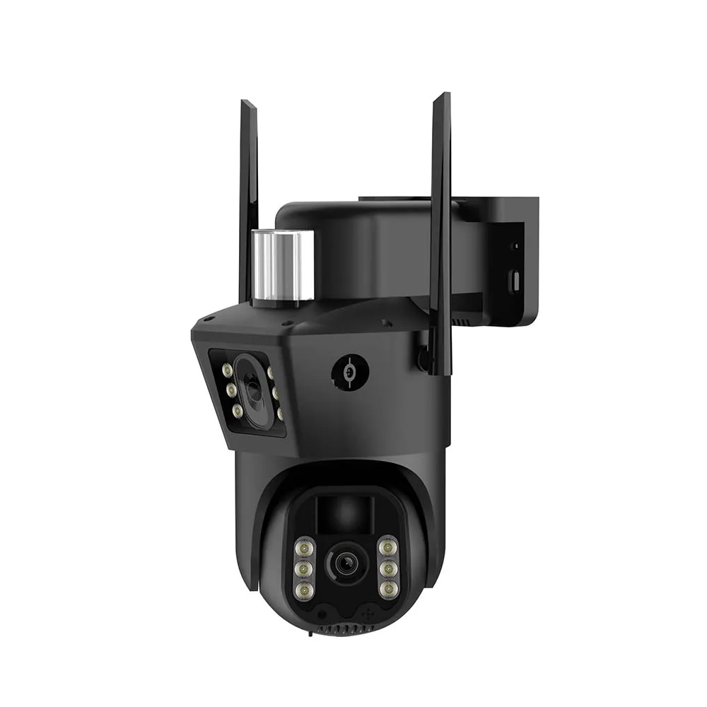 2.5-inch Binocular Camera with Night Vision - Dual Lens Security Camera for Indoor/Outdoor Monitoring