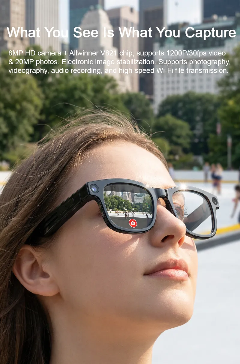 IK-G1 8MP camera capture real life outdoor wearing poster