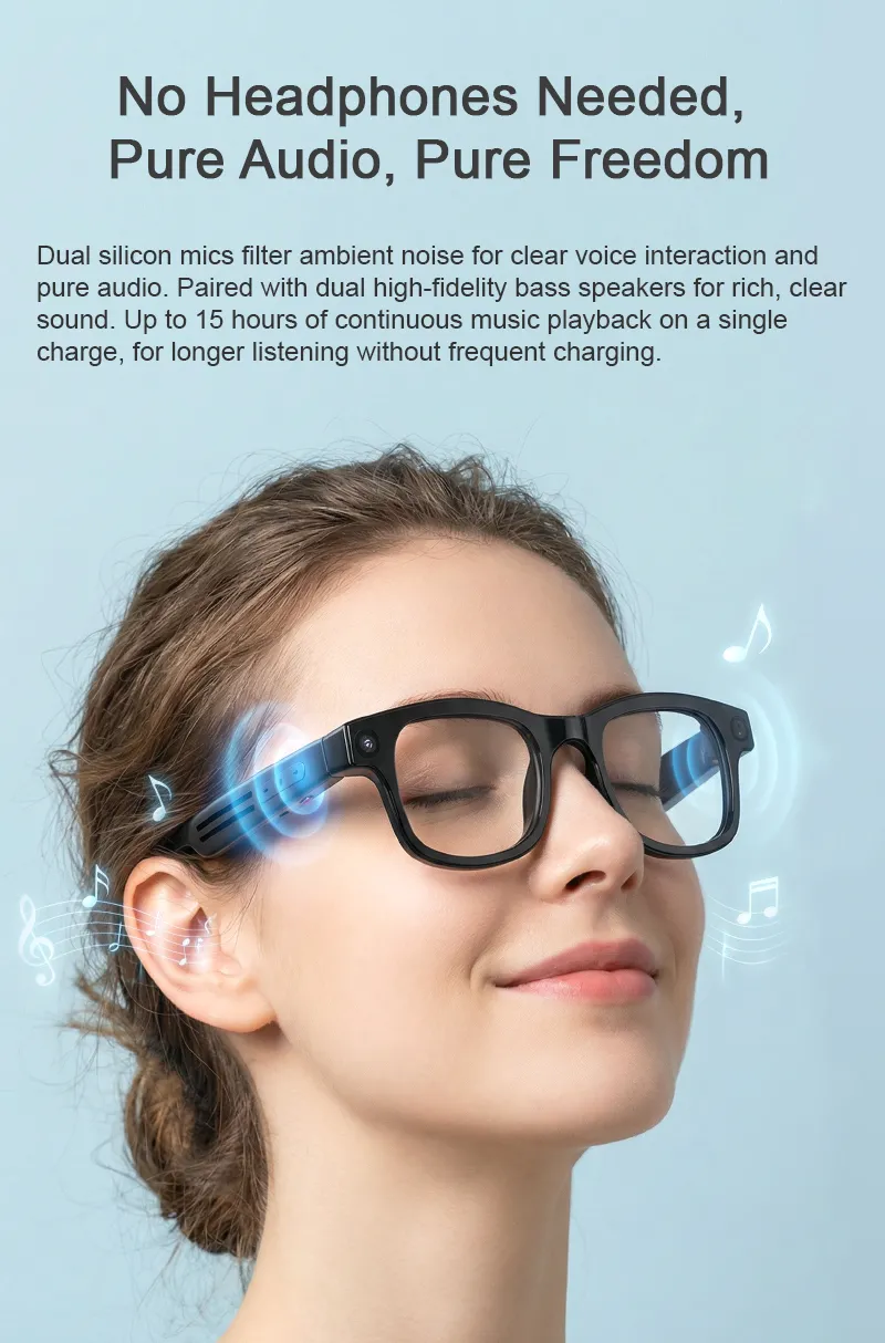 IK-G1 bone conduction audio no headphones needed display banner