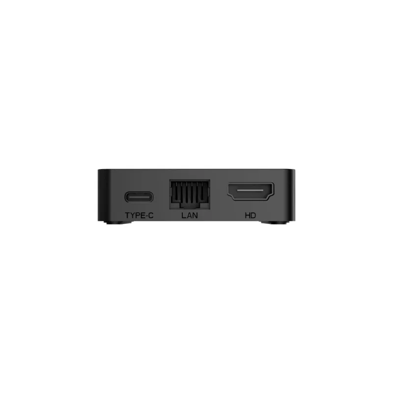Android TV box with HDMI 2.0, 100M Ethernet, USB ports for integration