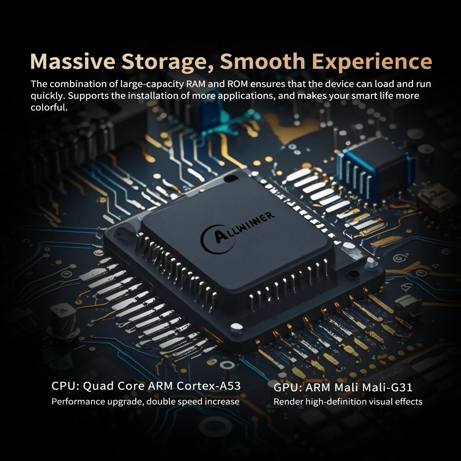 Smart TV box with scalable storage for smooth IPTV and VOD streaming