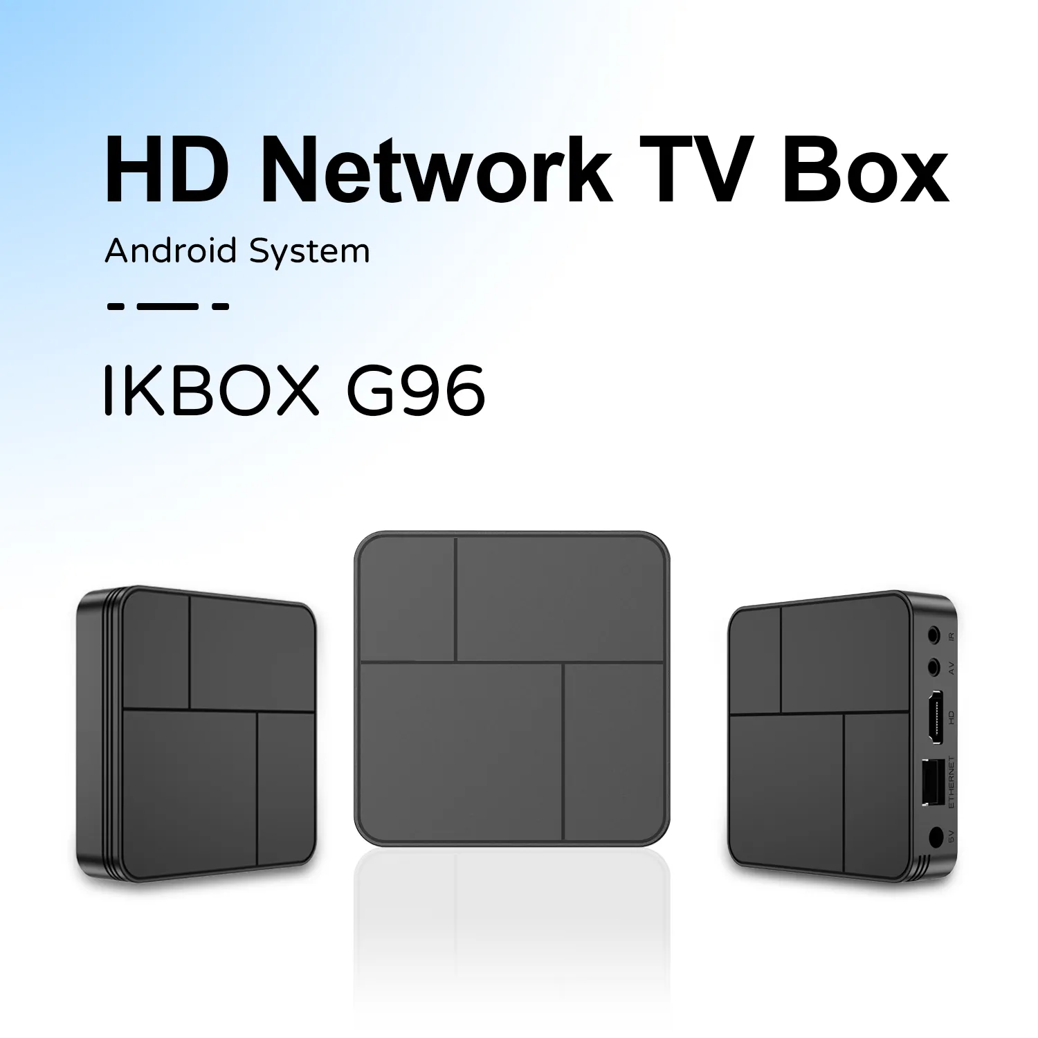 G96-2 Smart TV Box - Android 14, 4K Decoding, WiFi 6 & Bluetooth 5.X Media Player