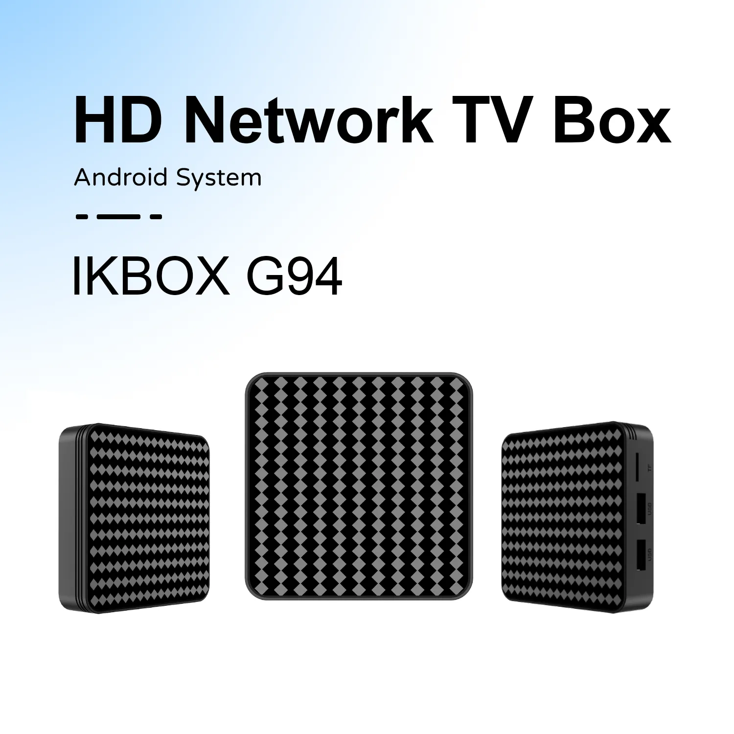 G94 Smart TV Box - Android 14, 4K Hardware Decoding, WiFi 6 & Bluetooth 5.X Media Player