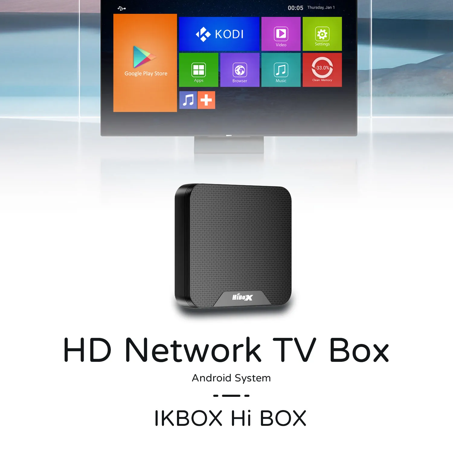 HIBOX Android14 Streaming Box, Amlogic S905X5M OTT TV Box Bulk Supply