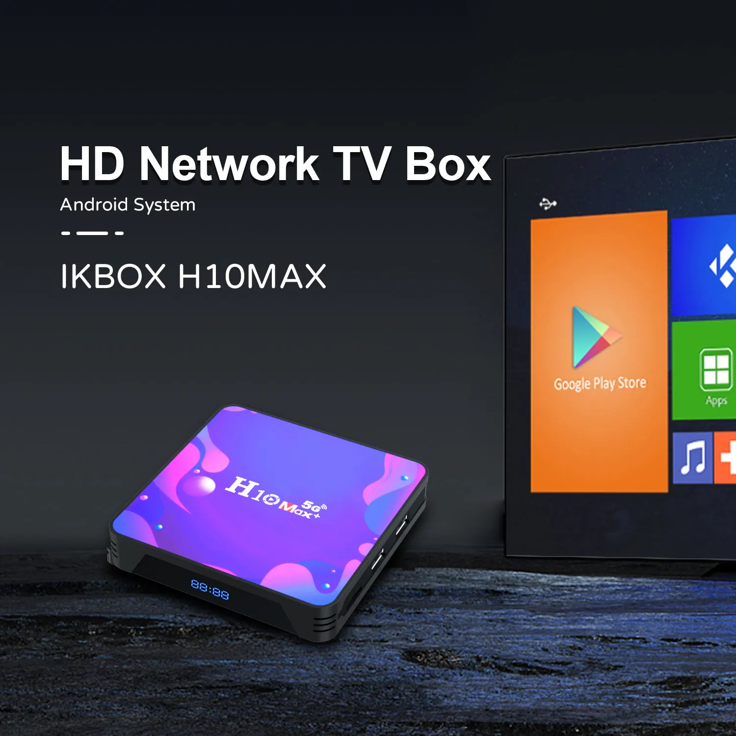 H10MAX Android TV Box | Amlogic S905X5M Wi‑Fi 6 OTT Media Streaming Player