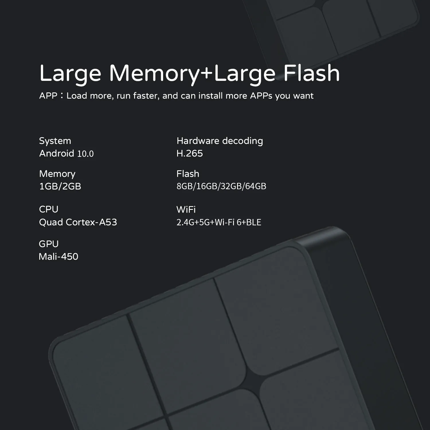 set top box flexible RAM flash configuration Amlogic IK316 hardware spec