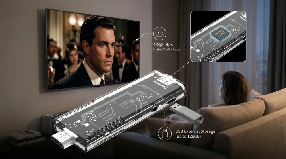 R3 Pro TV Stick — Turn Your Old TV Into a Smart Large‑Screen Entertainment Center