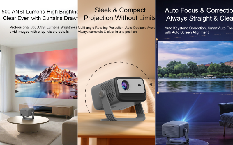 IK C35 Smart Projector | Native 1080P 500 ANSI Lumens Android 14