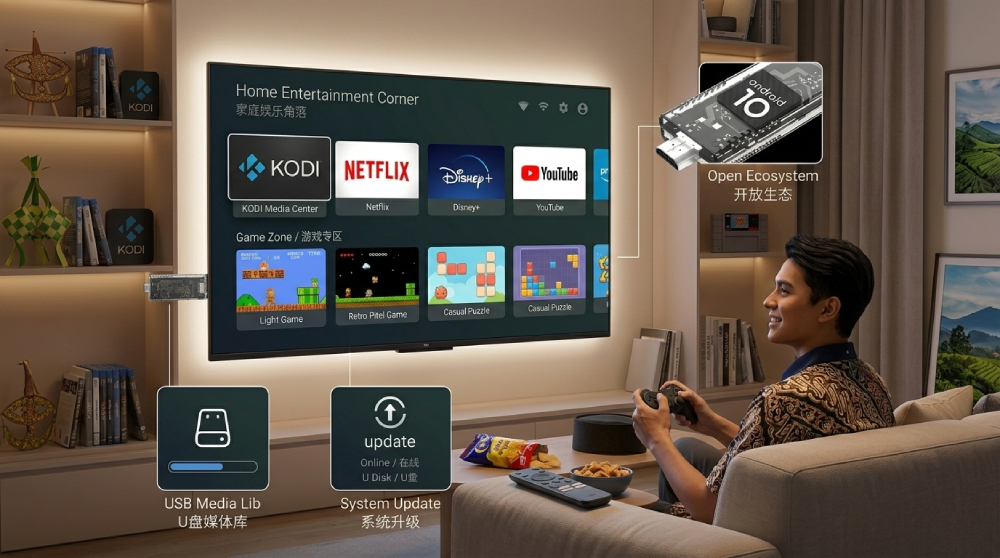 R3 Pro TV Stick — Turn Your Old TV Into a Smart Large‑Screen Entertainment Center